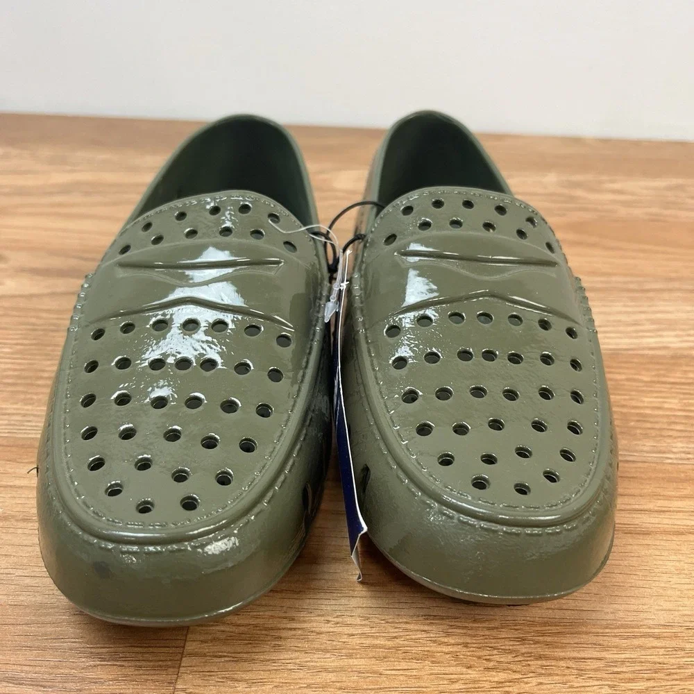 Floafers Prodigy Driver Patent Cypress Green Loafers‎ Shoes Big Kids Size 4 NEW